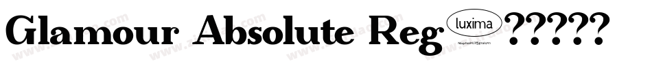Glamour Absolute Reg字体转换